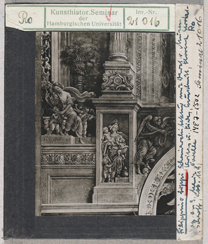 Vorschaubild Filippino Lippi: Florenz, Santa Maria Novella, Capella Strozzi, Scheinarchitektur Ostwand 